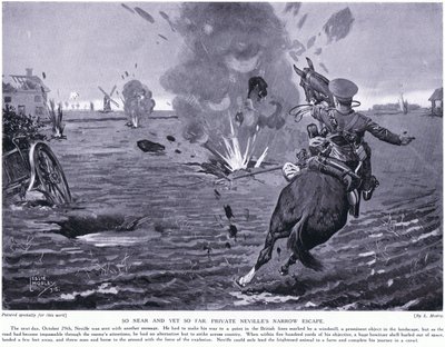 Tan cerca y tan lejos. El estrecho escape del soldado Neville en Ypres, octubre 1914 de Leslie Mosley